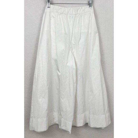 Planet by Lauren G White Apron Gaucho Pants Size 2 Lagenlook Oversized SZ 8 - 10 - Picture 2 of 14